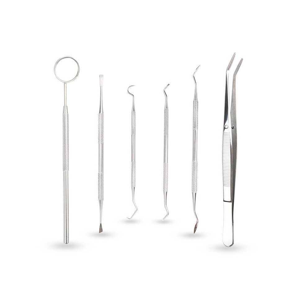 Wejoy 6Pc/4Pc/3Pc Dental Mirror Stainless Steel Dental Instrument Dentist Tool Set Probe Tooth Care Kit Tweezer Hoe Sickle Scaler
