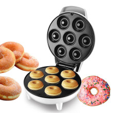 1200W Electric Donuts Maker Machine Kitchen Breakfast Maker 7 Donuts Non-stick Coating Plate For Gift 220V Oven Pan Breakfast