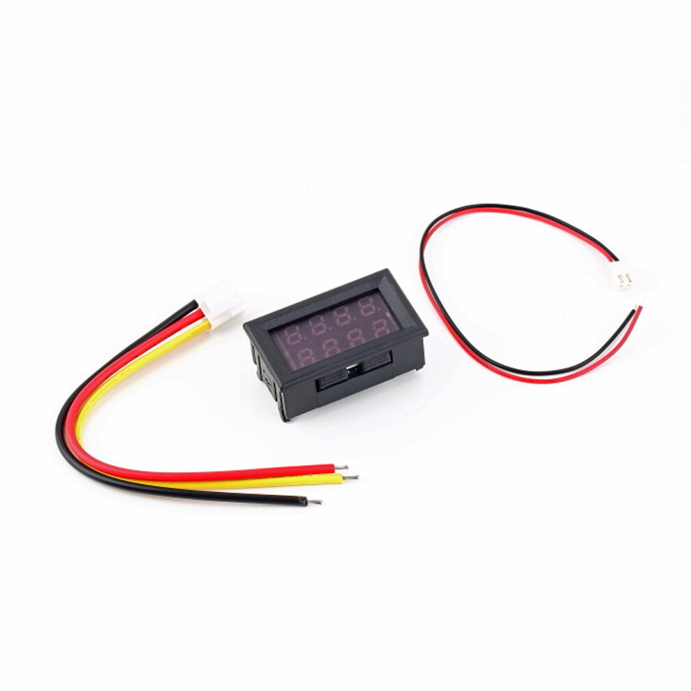 Dc 0-30V 10A Voltmeter Ammeter Blue+Red Led Panel Amp Digital Volt Gauge Meter 5063131618679