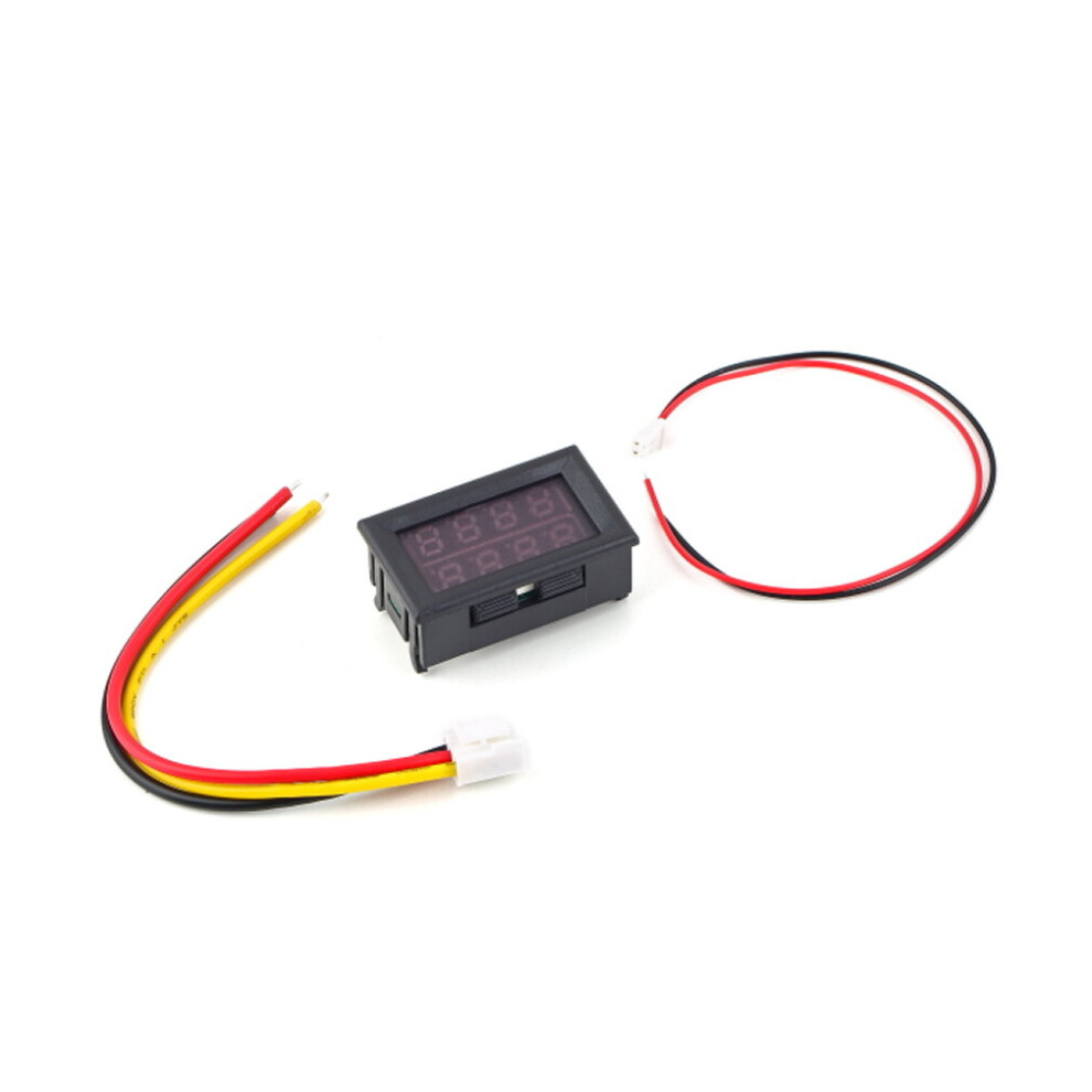 Led Digital Volt Amp 2 In 1 Panel Meter Voltmeter Ammeter 100V 10A Blue/Red 5063131618686