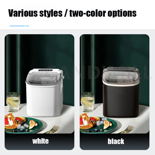 Electric Portable Countertop Automatic Ice Cube Maker Machine Small Bullet Round Ice Making Machine 15kg/24H 2