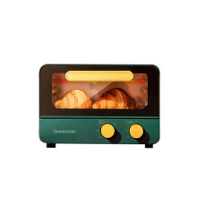12L Mini Stainless Steel Household Oven - Double Transparent Horizontal Kitchenware for Steak Roast Chicken Bread Toast Hous