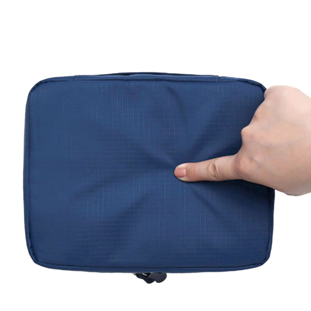 Wejoy Simple Solid Color Nylon Zipper Make Up Toiletry Storage Travel Wash Pouch