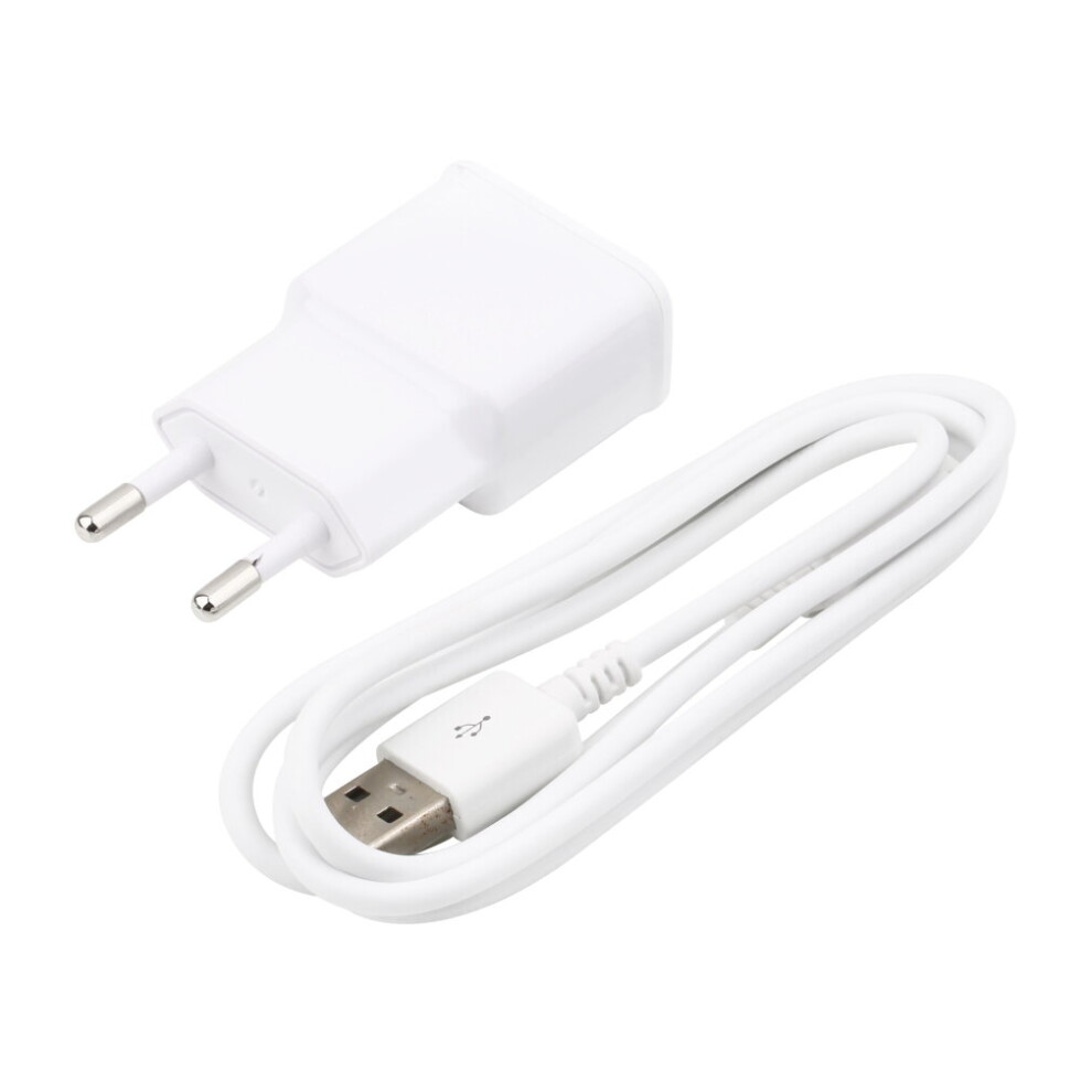 Eu Plug Wall Charger + Usb Data Cable For Samsung Galaxy Note2 Ii N7100 S4 S3 5063131617078