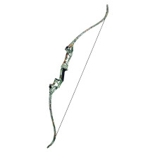 60inch Metal Riser Recurve Bow for Hunting Competition Shooting 30-70Lbs Black/Camo Right Hand Adult Takedown Long Bow Archery