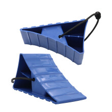 2pcs 20x11cm Antislip Vehicle Car Truck Wheel Tire Chock Stop Block with Handle Heavy Duty Tire Wheel Chock Stop RV Boat Trailer
