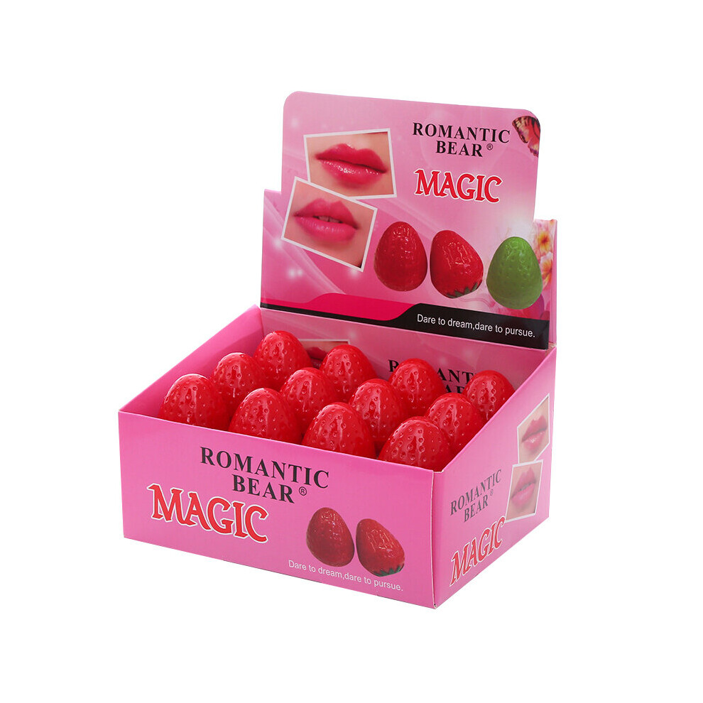 Wejoy Strawberry Moisturizing Makeup Lip Balm Beauty Lip Color Lipstick Remove Lip Lines Lip Gloss Lip Care Makeup Cosmetics Tslm1