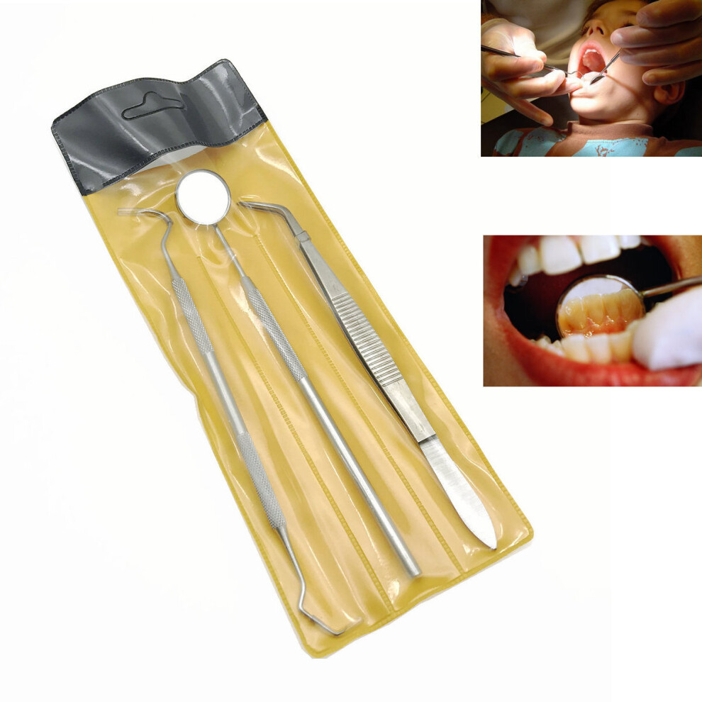 Wejoy 3Pcs/Set Dental Examination Kit Probe Set Hygiene Examination Cleaning Tool