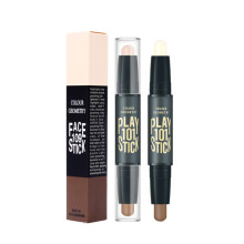 Double-head Makeup Highlighter V Face Concealer Contouring Bronzers Highlighters Pen Cosmetic 3D Makeup Corrector Contour Stick