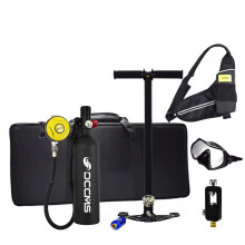 DCCMS 1L Mini Scuba Tank Dive Cylinder Diving Oxygen Tank Snorkeling Gear Respirator Snorkeling Underwater Breathing Equipment