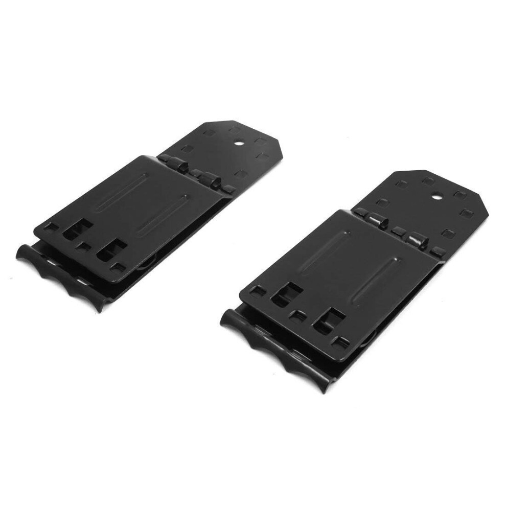 Uxcell 2Pcs Metal Folding Triangle Wheel Chock Stop Stoper Tire Nonslip Supporter Black 5063131431940