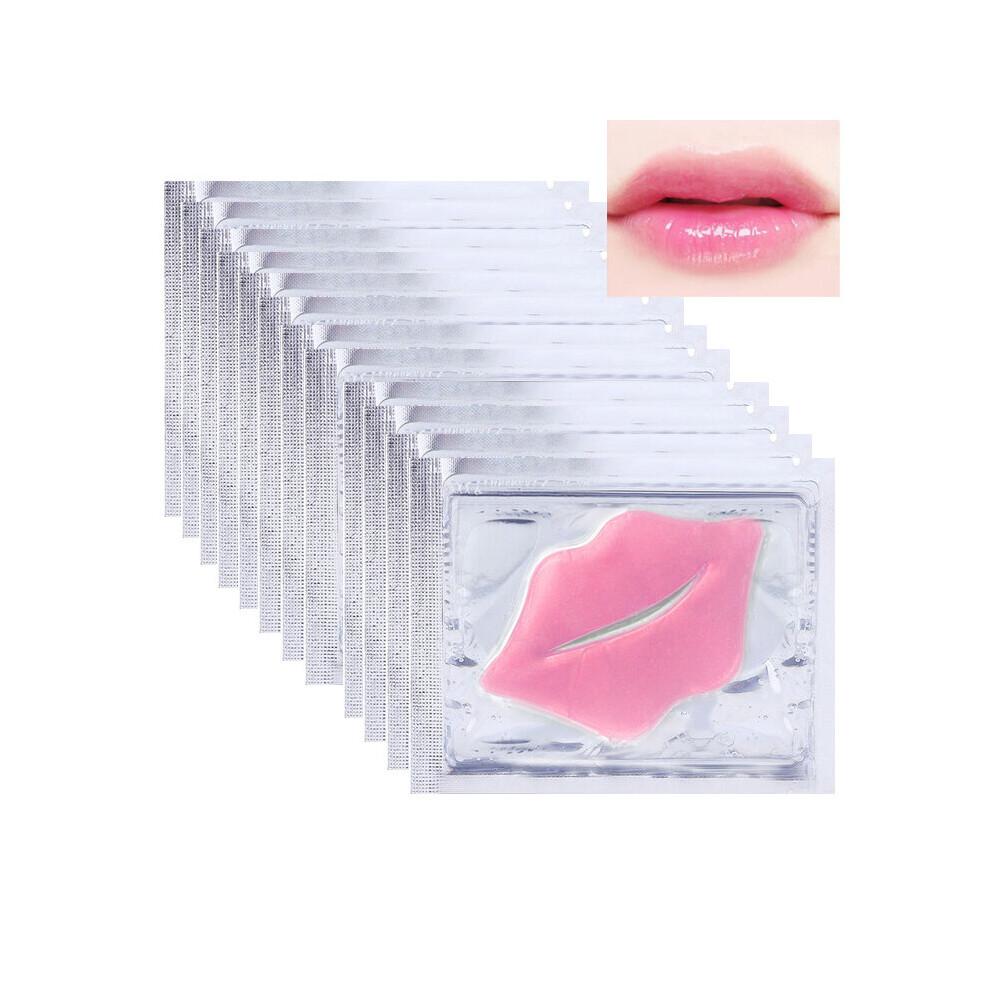 Wejoy 8/10 Pack Crystal Collagen Lip Mask Hydrating Moisturizing Essence Gel Patch Lip Masks Lip Care Enhancer Pads Patches