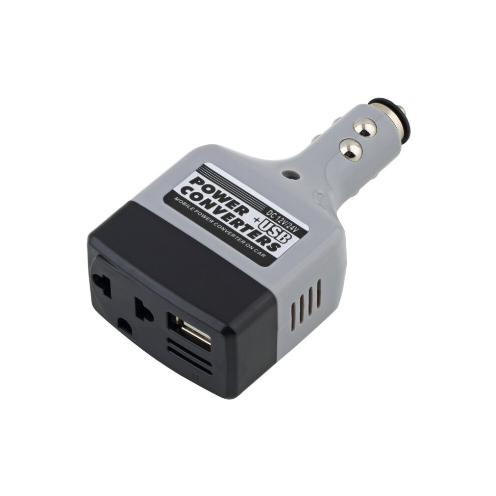 Car Mobile Converter Inverter Adapter Dc 12V/24V To Ac 220V Charger Power+Usb 5063131617177