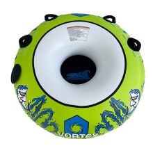 Durable 1 Rider Inflatable Towable Tube Ring for Summer Water Entertainment