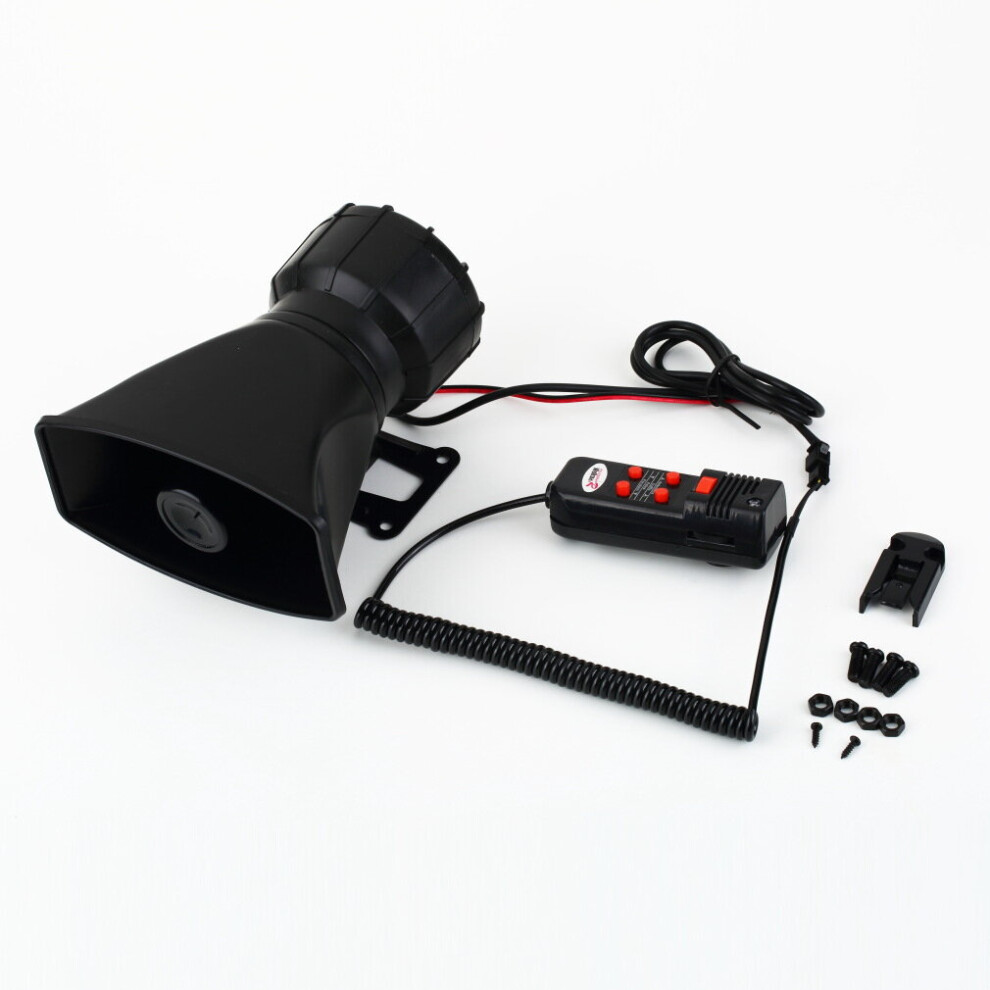 Loud Horn 12V Car Siren Auto Van Truck Pa System 60W Max 300Db 5 Sounds Tone 5063131614039