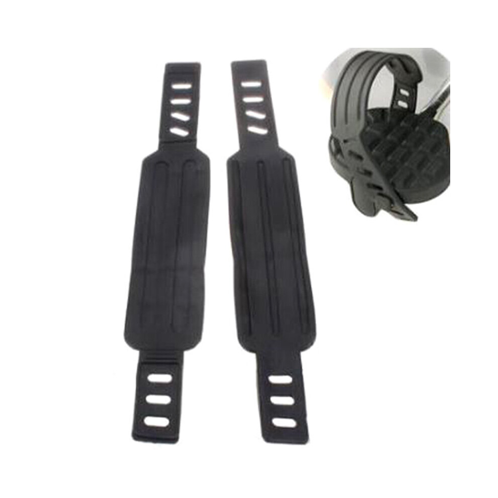 1 Pair Exercise Bike Belts Bicycle Pedal Straps Generic For Most More Stationary Cycling Fix Bands Tape Fitness