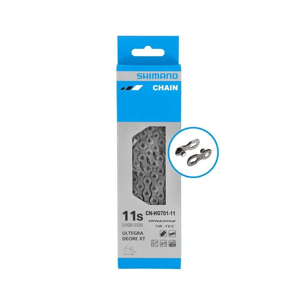 Shimano ULTEGRA DEORE XT HG701-11 Speed Bicycle chain Road MTB 116L Chains with Quick Link Connector for M7000 M8000 5800 6800