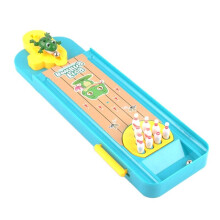 Children Mini Desktop Frog Bowling Toy Kits Portable Indoor Education Table Game new
