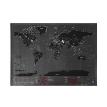 Large Size World Travel Map Wall Decoration Travel Edition World Map