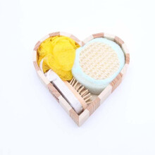 4pcs/set Women Man Girl Kid Baby Bath Show Spa Gift Set Kit Include Bath Body Clean Sponge Hair Brush Foot File Pumice Stone