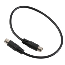 Black 9-PIN Mini TO 9-PIN Mini Din Signal Cable For Genesis 2 Scart Cable