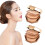 Nature Full Coverage Face Powder Long Lasting Waterproof New Make Up Foundation Powder Tools Double-layer Powder 1