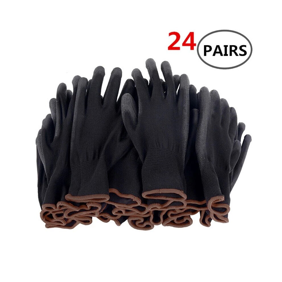 6-24 Pairs Of Nitrile Safety Coated Work Gloves, Pu Gloves And Palm Coated Mechanical Work Gloves, Obtained Ce En388 5063131408317