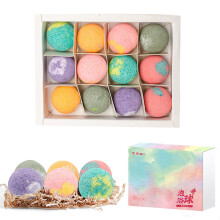 New 12 Pcs/set Organic Bath Gift Natural Mini Handmade Whole Body Spa Bomb Rich Essential Oils Moisturizing Skin Relaxing Scent