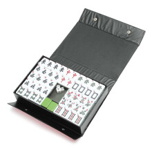 144 Tiles Portable Chinese MahJong Rare Game Set Retro Mah-Jong + Custom Fit Box Entertainment Fun Family Board Games