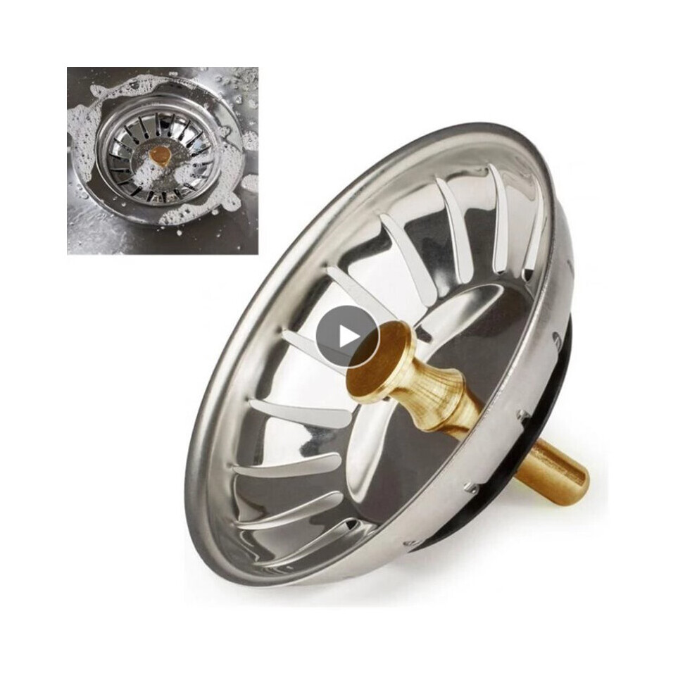 New Hot Stainless Steel Kitchen Sink Strainer Bathroom Floor Drain Sink Drains Waste Plug Cover Sink Colander Sewer Hair Filter 5063131384840