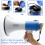 50W big speaker shout recording multi-function loudspeaker handheld megaphone 6