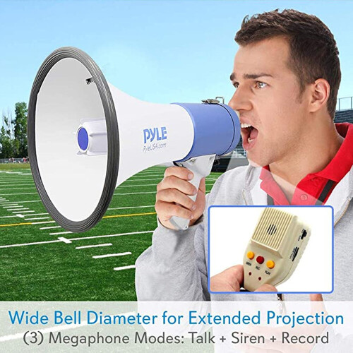 50W big speaker shout recording multi-function loudspeaker handheld megaphone 2