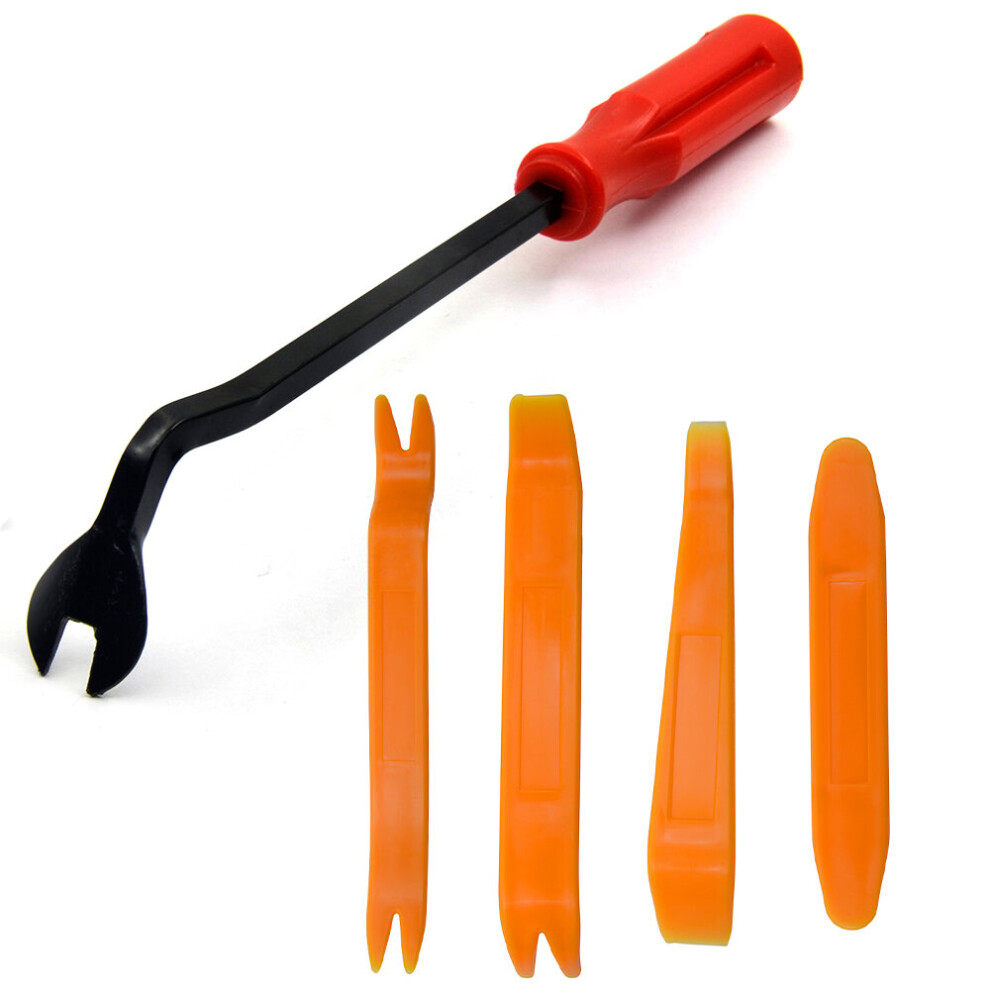 4Pcs Car Door Pannel With Cleaner Tool Car Door Panel Remover Upholstery Fastener Disassemble Auto Vehicle Refit Tools Free Ship 5063131448047