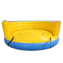 High Quality 4M Dia Inflatable Crazy UFO Flying Fish Towable Boat Tube Inflatable Water UFO For Lake