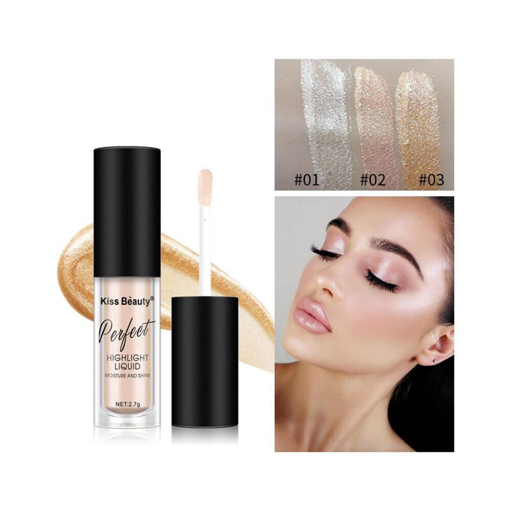Wejoy Women Makeup Highlighter Face Contouring Makeup Brightener Concealer Liquid Highlighter Primer Bronzer Face Glow Cosmetics 1Pc