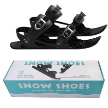 Mini Ski Skates Snowshoes for Snow Short Skiboard Snowblades Adjustable Bindings