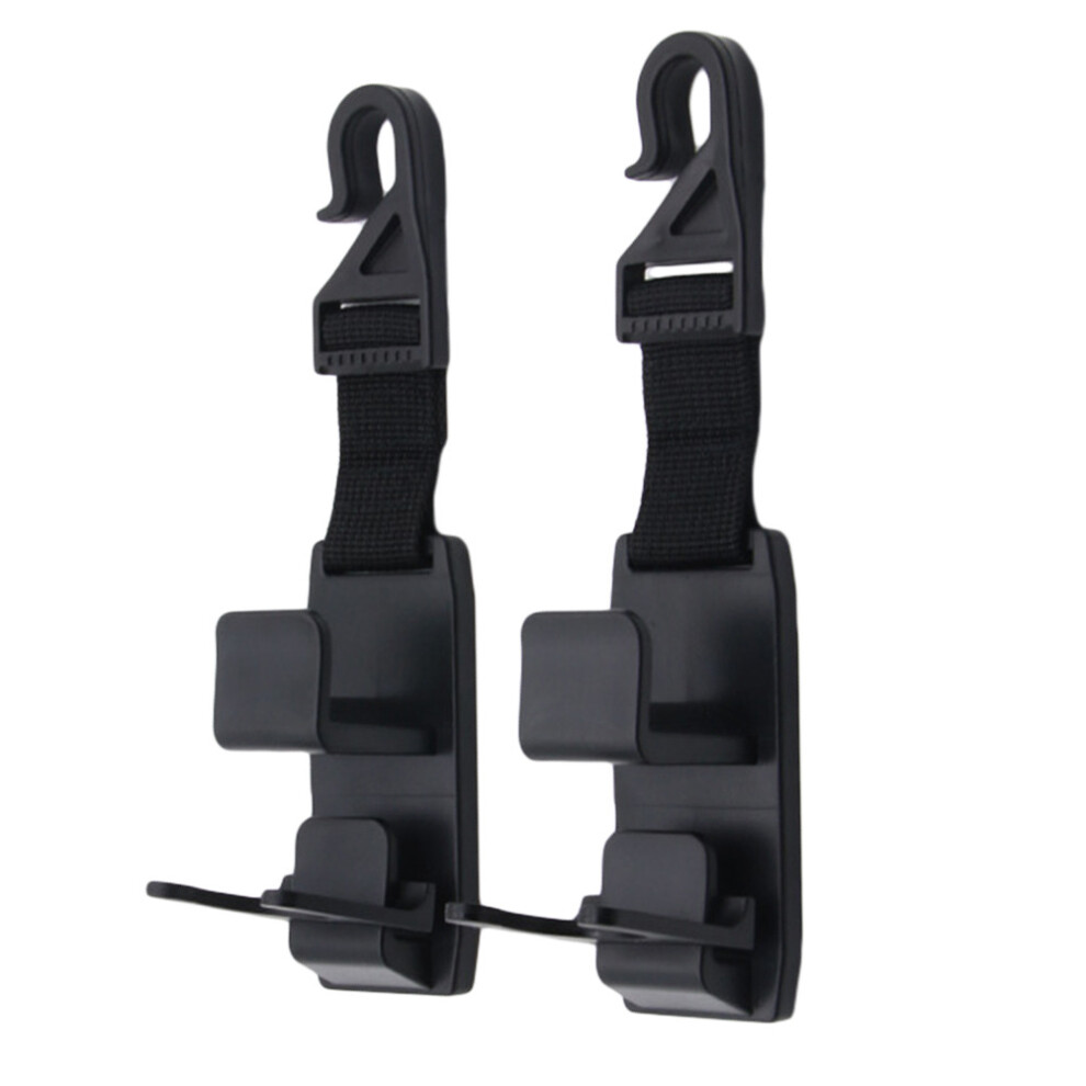 2Pcs Car Vehicle Headrest Hook Hanger Strong Durable Organizer Storage Holder For Grocery Bag Purse Handbag Water Bottle 5063131435948