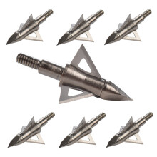 12Pcs Broadhead 100 125 Grain Hunting Arrow Head 3 Blades 8.8mm Archery Bow Outdoor Target Hunting Beast