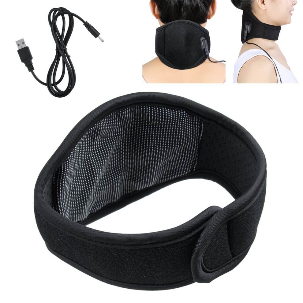 Wejoy Black Electric Heating Pad Moist Winter Neck Shoulder Back Warmer Heating Pad Pain Relief Heat Therapy Neck Brace