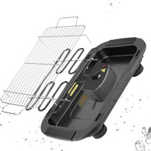 5-Level Control Griddle Electric Table Top Adjustable Temperature Grill BBQ Barbecue Garden Camping Cooking Indoor 1300W