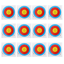 12 Pieces 40x40cm Professional Archery Target Paper for Recurve Bow Longbow
