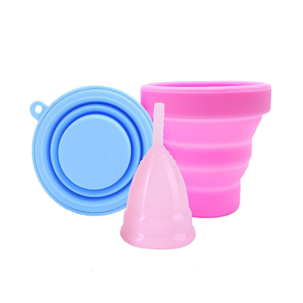 Wejoy Menstrual Cup Sterilizer Silicone Collapsible Cup Menstrual Cup Cleaning Recyclable Women Lady Period Cup Sterilizing
