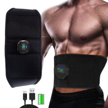 EMS Muscle Stimulator Abdominal Trainer Body Vibration Massage Slimming Belt Waist AB Machine Fitness Workout Equipment Dropship