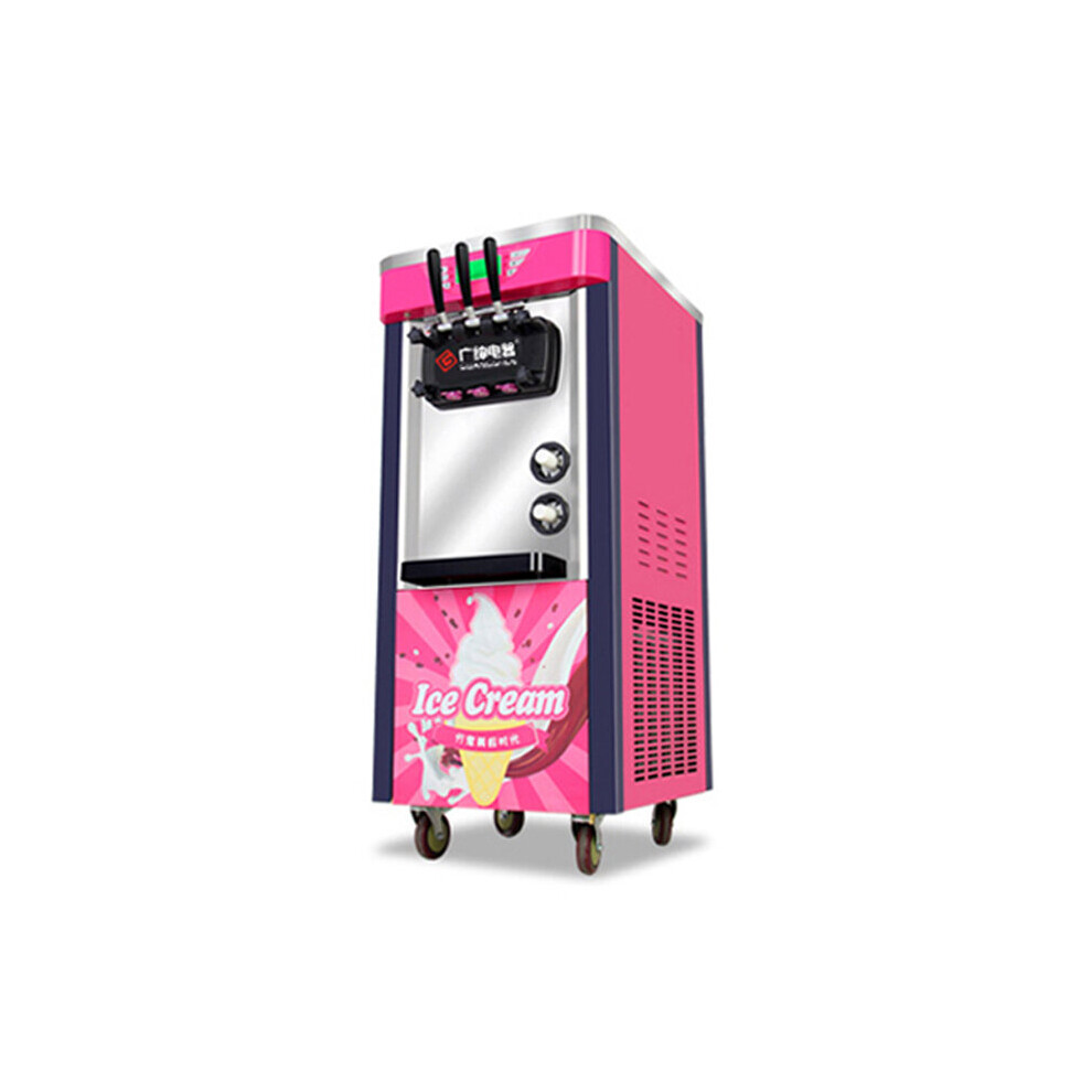 Commercial Automatic Ice Cream Machine 2100W Three-color Vertical Ice Cream Machine Intelligent Sweetener Ice Cream Machine
