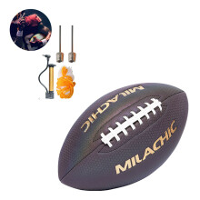 Outdoor Reflective Rugby Ball American Football Composite Microfiber Material Customizable Logo Youth Training Practice Size