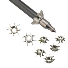 11g Target Points Arrowhead Broadhead Judo Arrow Points 8 Paw Point Outdoor Practice Archery Accessories 2pcs
