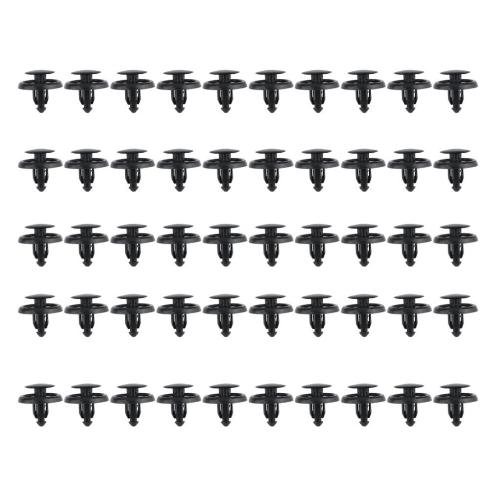 50Pcs Plastic Push Type Rivet Retainer Fastener Bumper Pin Clips For Ford 5063131611519