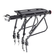 Deemount Heavy Duty Bicycle Luggage Carrier Rear Cargo Rack Stand 24-29'' Bike Trunk 100 KGS Load Fit 4.0 Fat Bike Tire