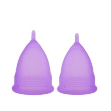 1 2PCS New (S+L) Lady Cup Feminine Hygiene Reusable Medical Silicone Mentrual Sanitary Pads Cup Menstrual Siliccona Medica