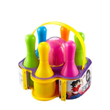 6 Pins 1 Ball Kids Sports Bowling Ball Toy Set Colorful for Children Outdoor Indoor Play Sport Game Toys GXMB